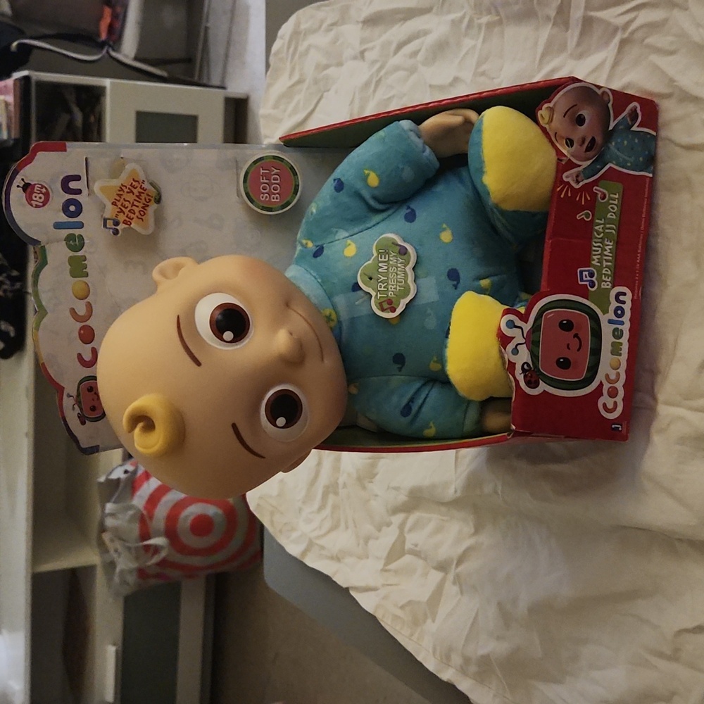 Cocomelon Roto plush bedtime JJ doll